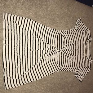 Striped body con dress